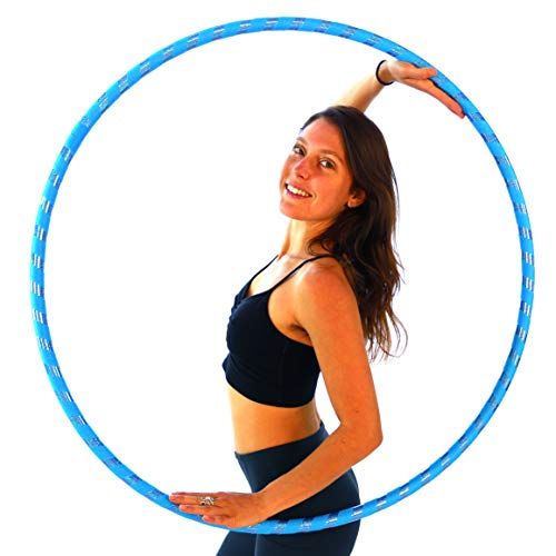 Raoccuy Hoola Hoop for Adults Jump Rope Weighted Hoola Hoop for Exercise,8 Section Detachable Design-Professional Soft Fitness Hoola Hoop 
