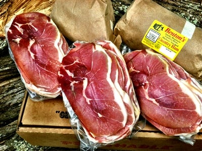 Benton's Whole Hickory Smoked Country Ham Deboned & Sliced