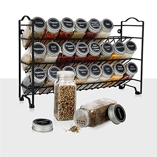 Spice Cans 6 piece with Stand Spice Jars Storage Tins Storage Container NEW 
