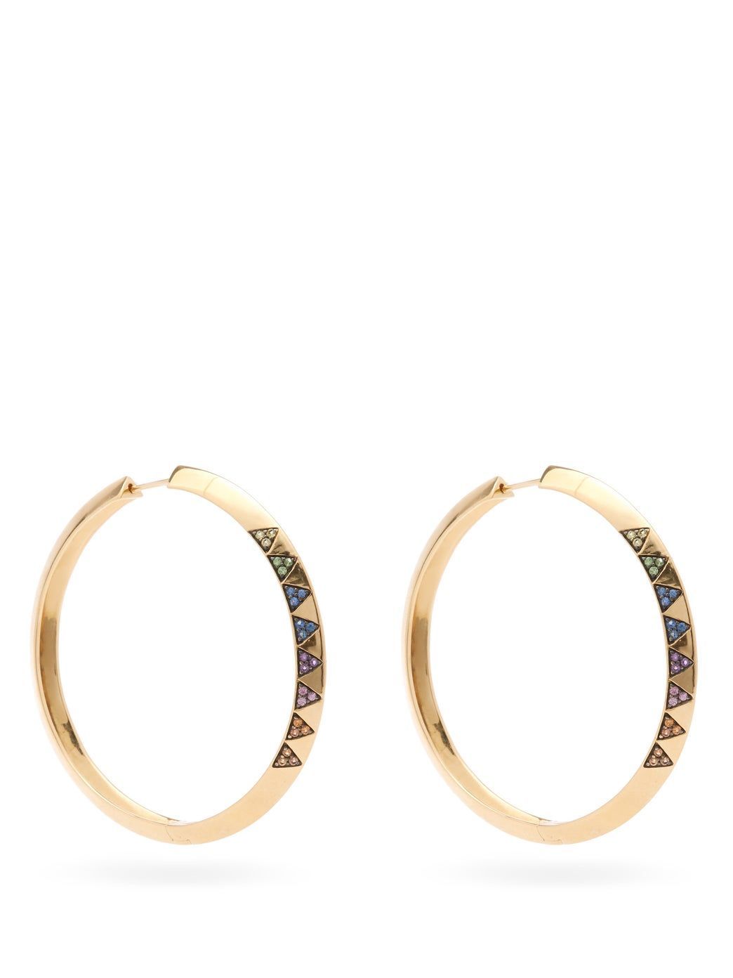 high end hoop earrings