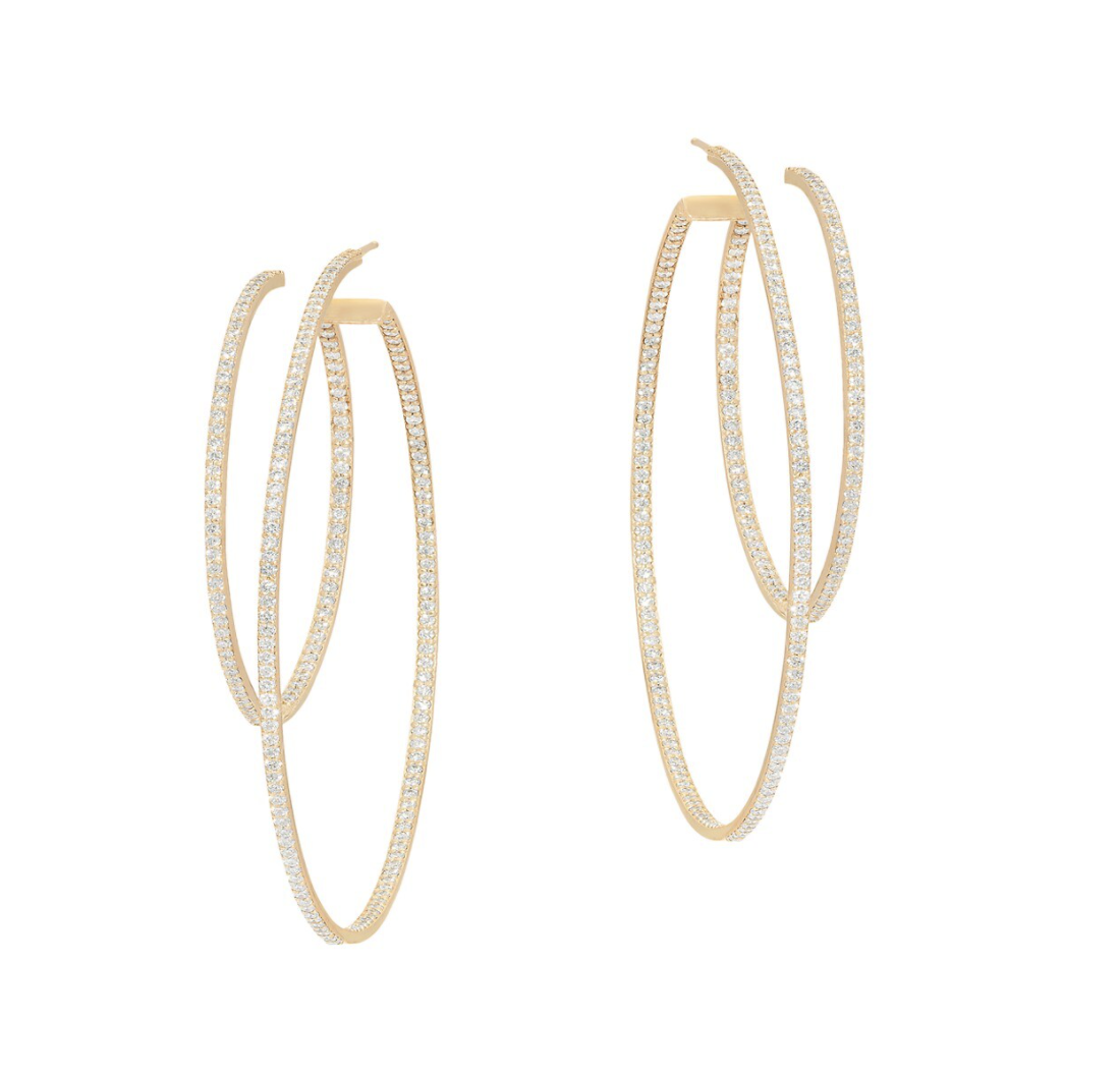 designer earrings hoops