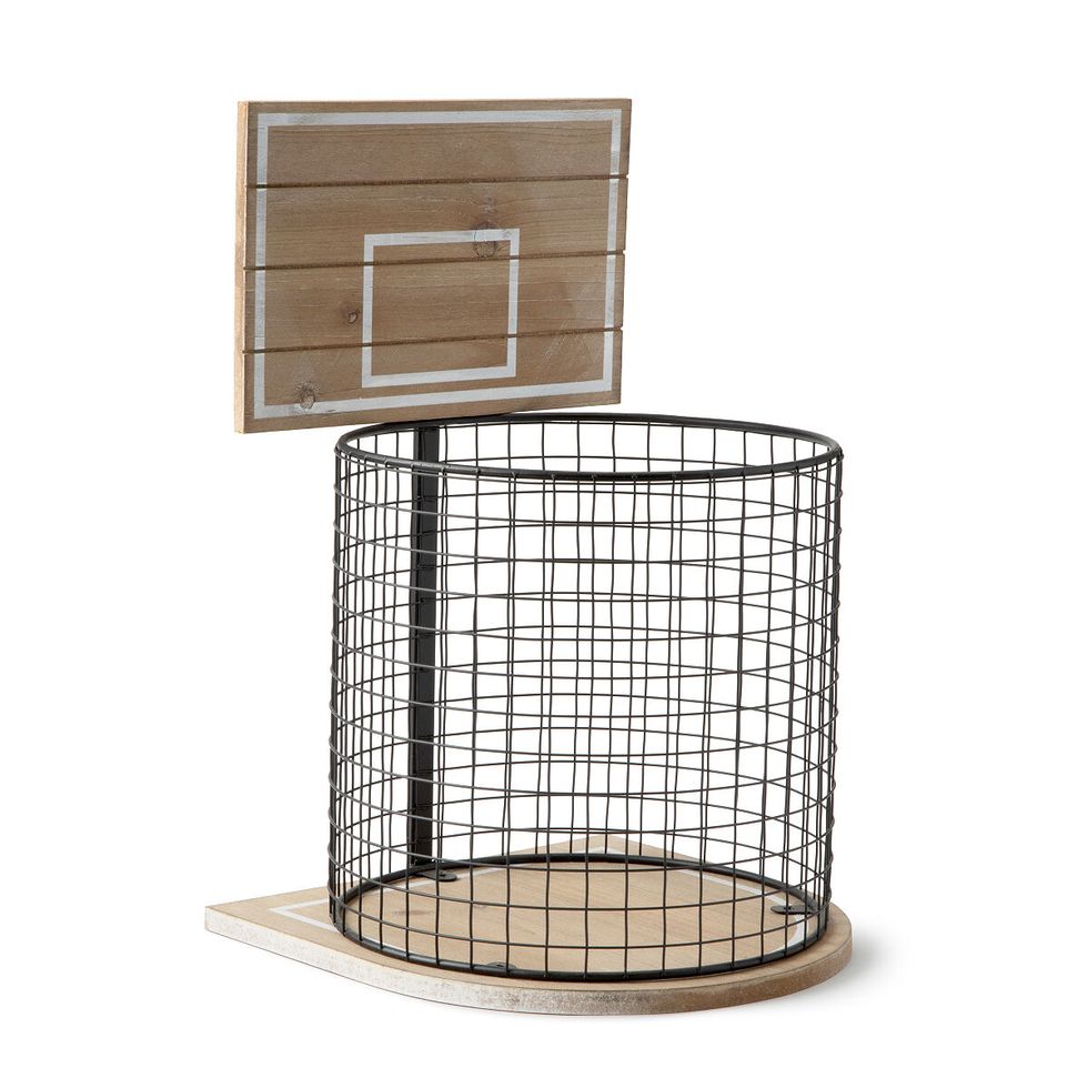 Uncommon Goods Basketball Wastebasket