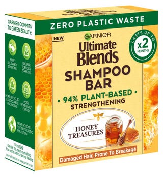 Garnier Ultimate Blends Honey Treasures Strengthening Shampoo Bar