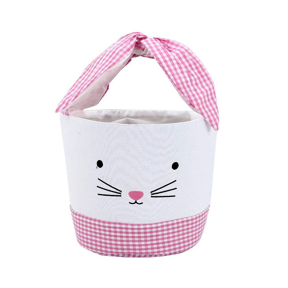 Canvas Cotton Personalized Candy Egg Basket 