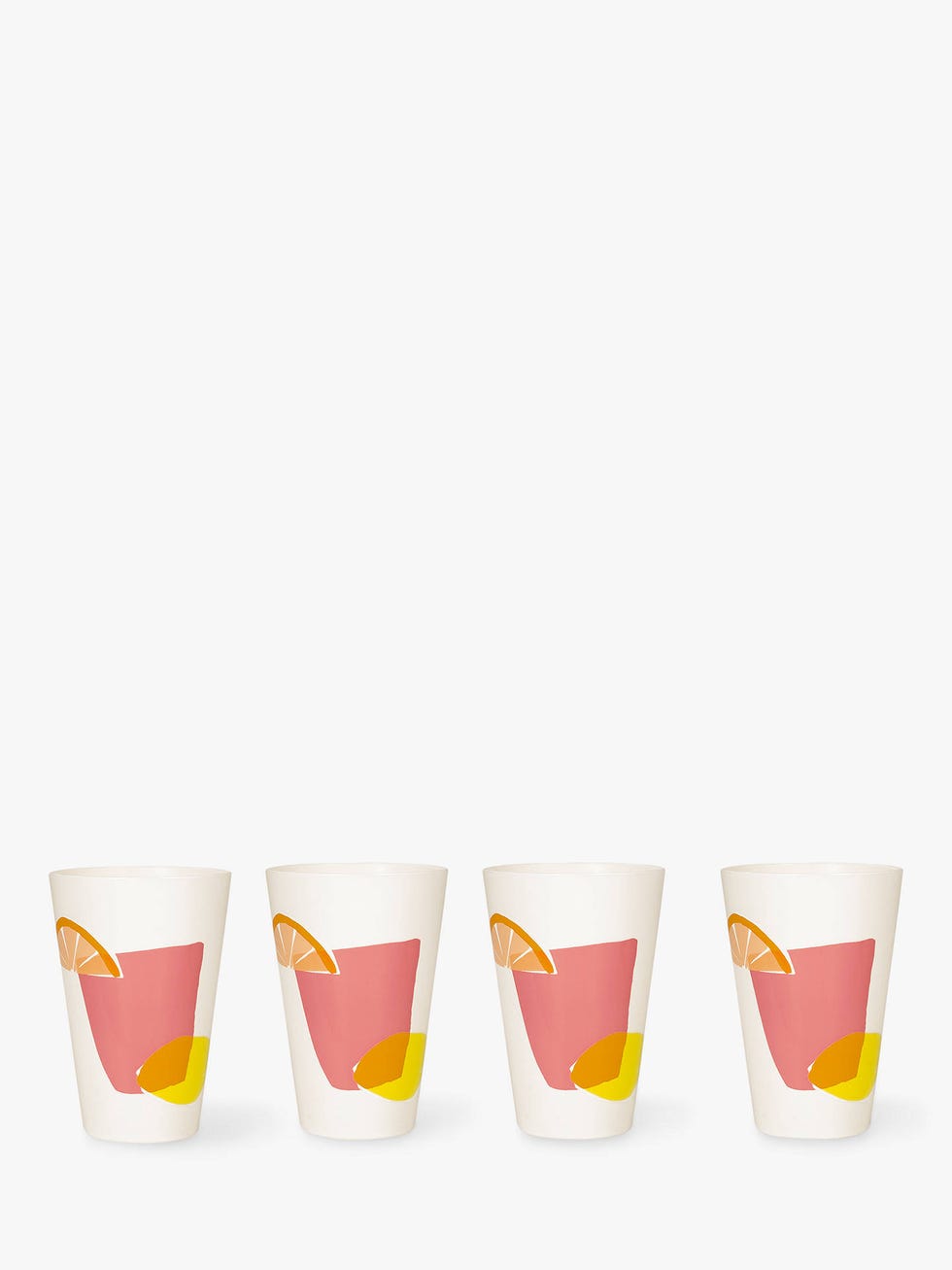 Kate Spade Citrus Celebration Melamine Tumblers, Set of 6