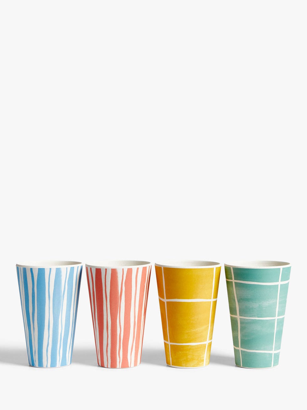 Bamboo Patterned Tumblers, Set of 4, 400ml