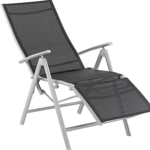 Argos Home Malibu Metal Recliner Chair - Black
