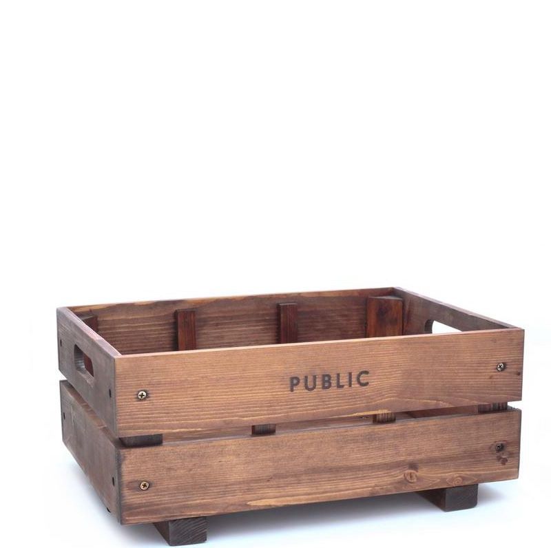 Public Wooden Crate