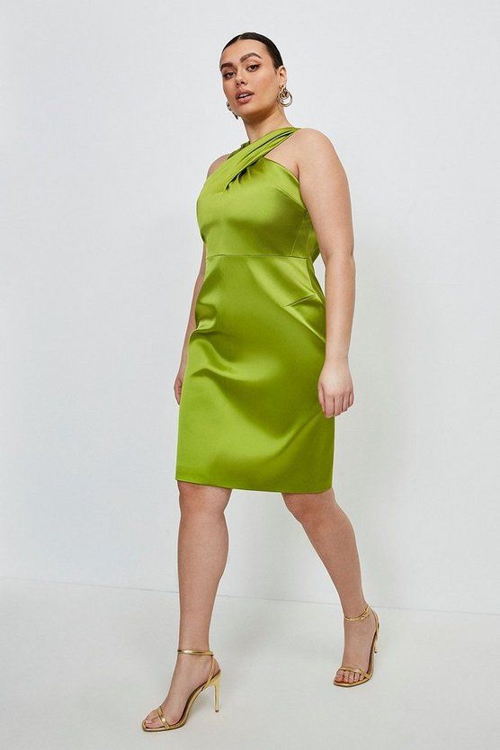 silk dress for curvy figure