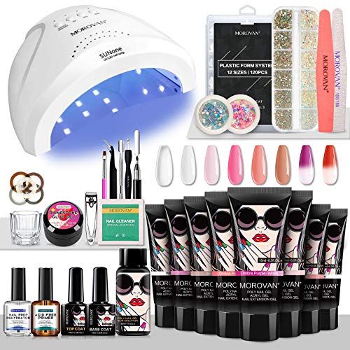 modelones Jelly Gel Nail Polish Set, 6 Colors Transparent Jelly Gel Polish  Kit Sheer Pink Nude Milky White Nail Polish… : kpopita