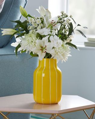 Yellow Stripe Vase