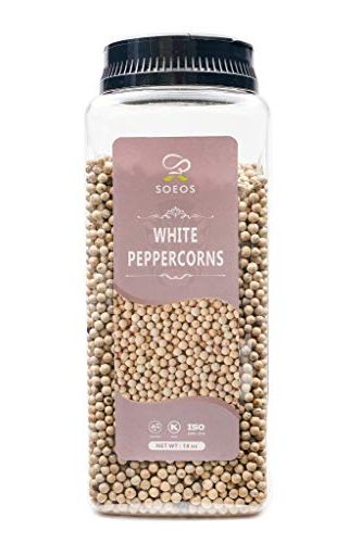 Soeos Premium Whole White Peppercorns 
