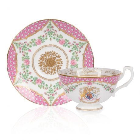 The Queen's 95th Birthday Teacup and Saucer