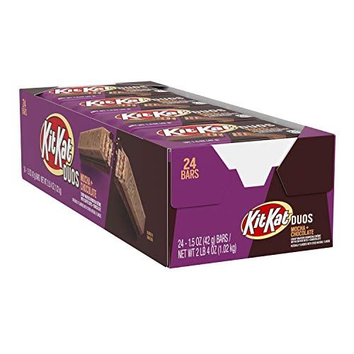 Kit Kat Duos Mocha Crème and Chocolate Wafer Candy, 1.5 oz Bars (24 Count)