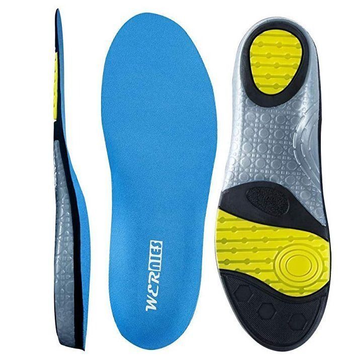 Revitalign Ironman PWR Gel Cushion Sport Insoles Removable Running Shoe Inserts Trim to Fit Size 3.5/8.5 UK 