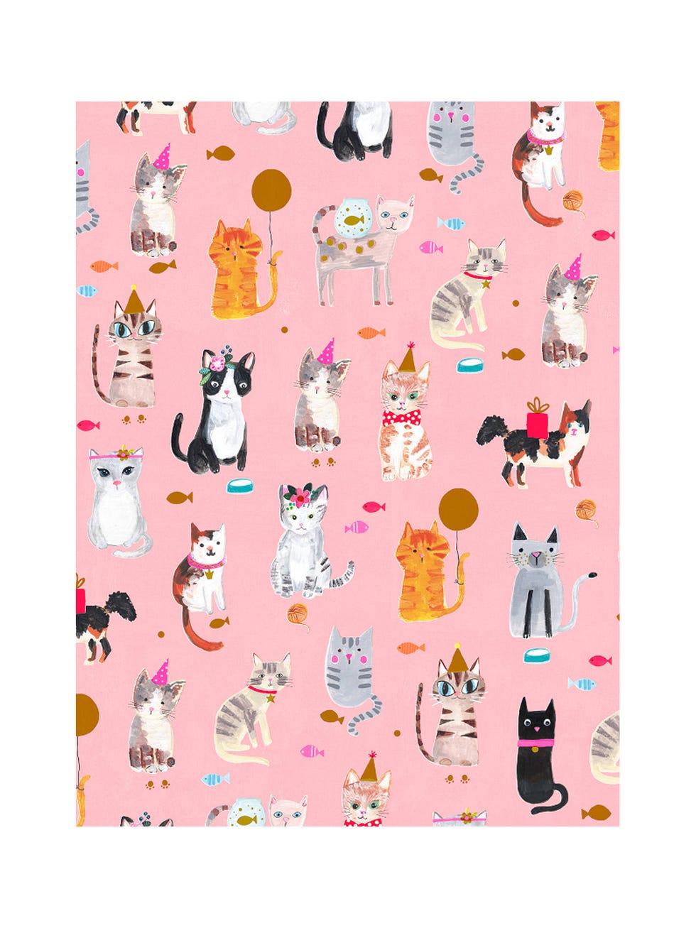 FALALALALA Pink Christmas Recycled Wrapping Paper – MASU