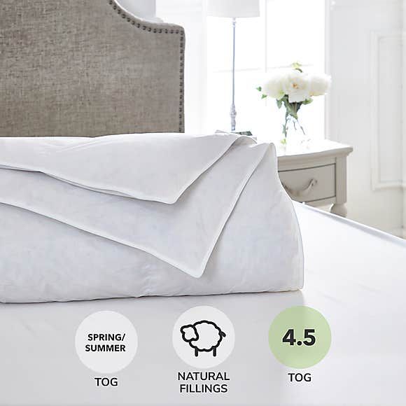 New Summer 2.5 Tog Soft Hollowfibre Anti-Allergenic Quilt Hotel Quality Duvet 