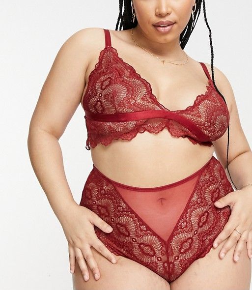 Women Sexy Lace Bra Female Bralette Push Up Seamless Tube Sleep Dormir Tops  Plus Size Lingerie Underwear Brassieres (Color : Red, Cup Size : One Size)
