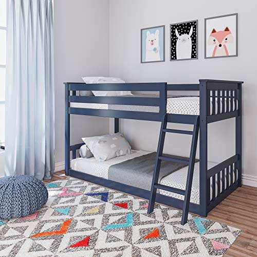 Max & Lily Solid Wood Low Bunk Bed