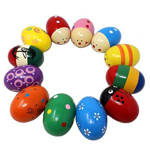 Wooden Percussion Musical Egg Shakers