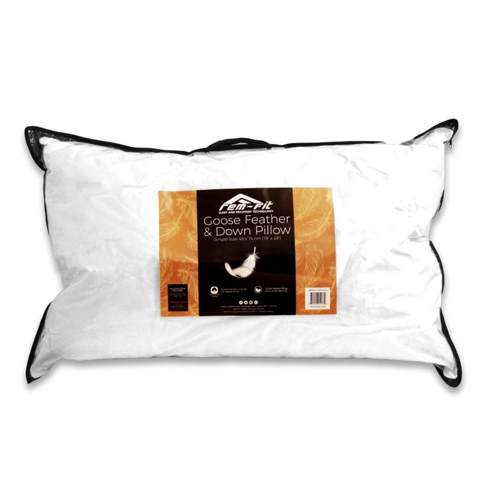 REM-Fit Goose Feather & Down Pillow