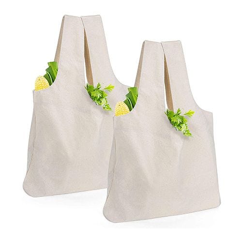 Eco Shopper Packable 2pc Tote Bags 