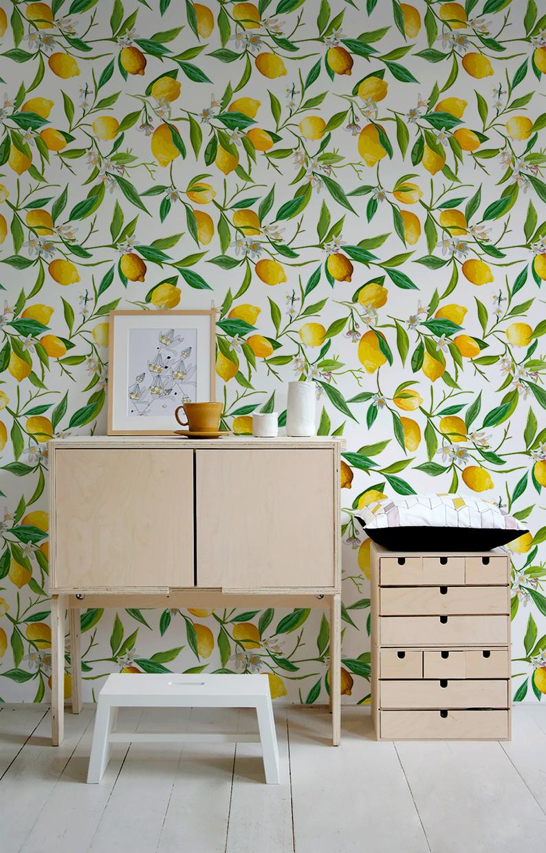 Lemon Removable Wallpaper 