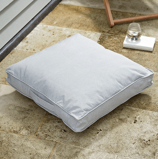 Indoor Outdoor Square Floor Cushion - Soft Gray