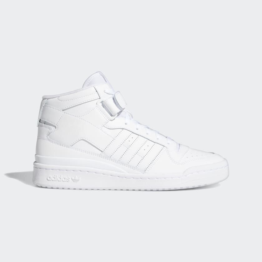 High top hotsell adidas mens white