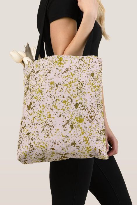 Abstract Paint Splatter Tote Bag