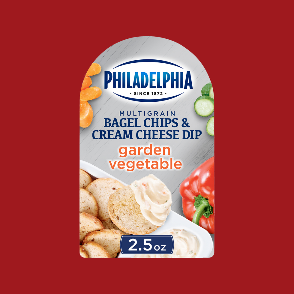 Philadelphia Bagel Chips & Cream Cheese Garden Veggie Dip