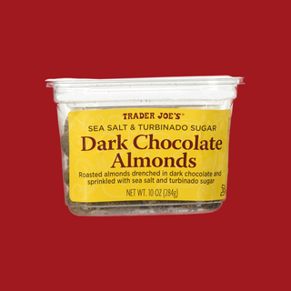 Trader Joe's Sea Salt & Turbinado Sugar Dark Chocolate Almonds Trader Joe's Sea Salt & Turbinado Sugar Dark Chocolate Almonds