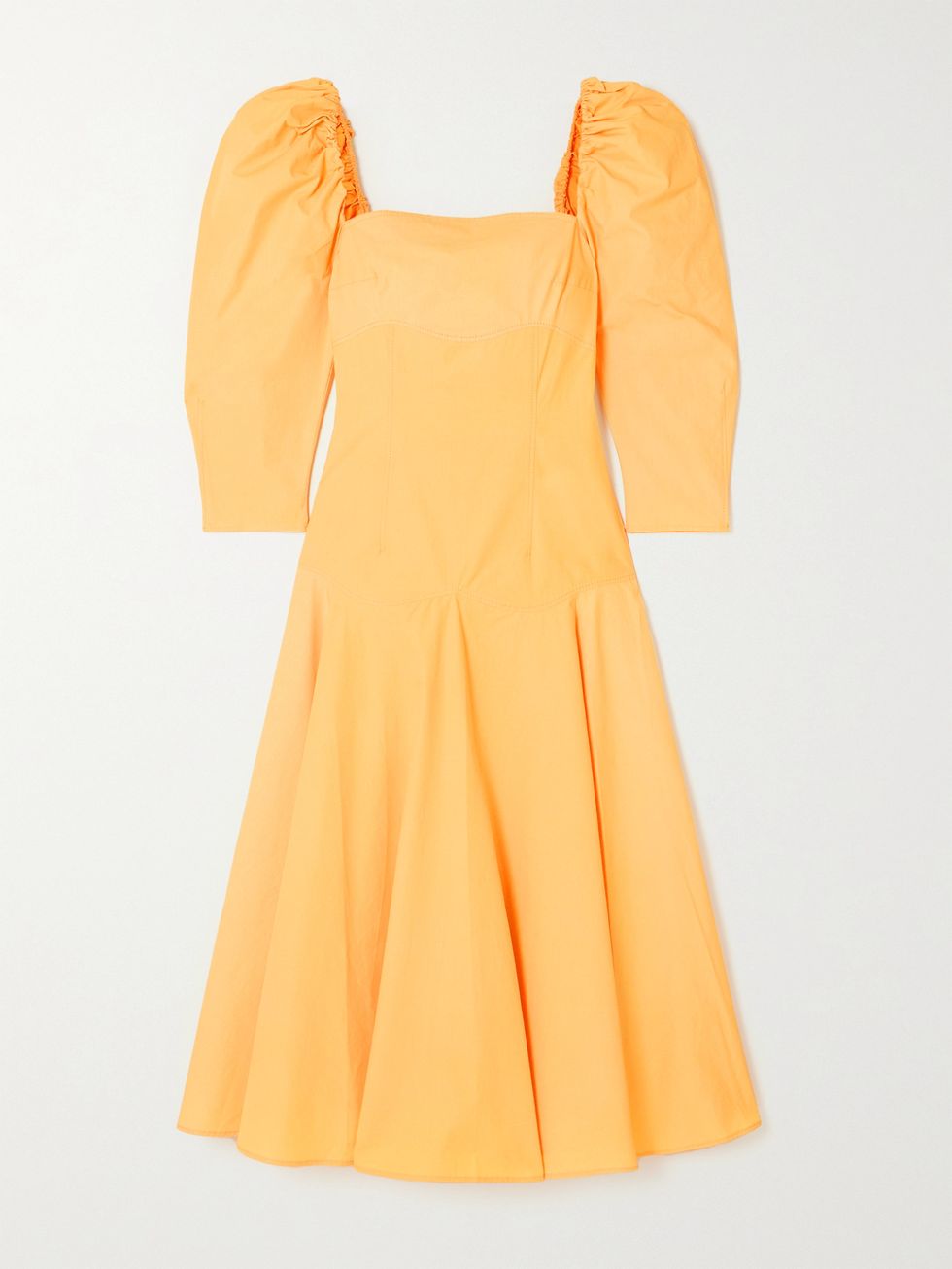 + NET SUSTAIN Celeste organic cotton-poplin midi dress