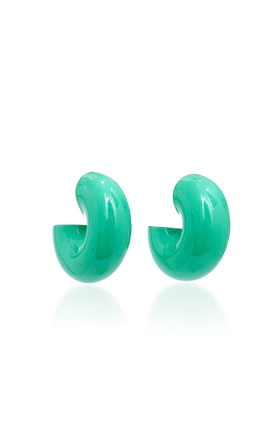 Beam Lacquered Wood Earrings