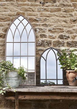 Outdoor Gothic Metal Mirror