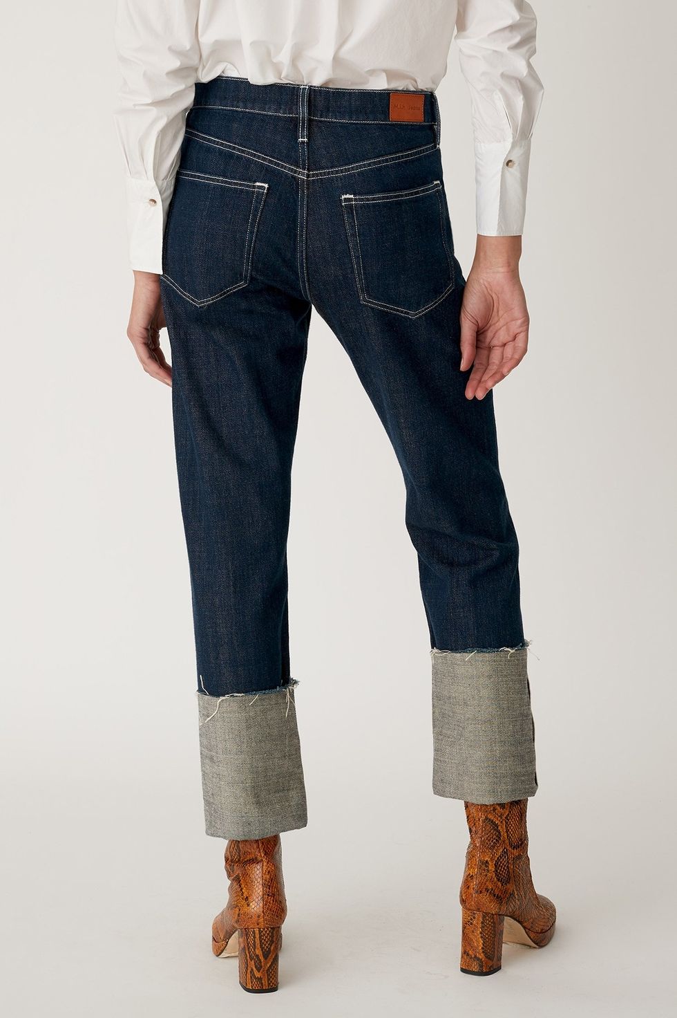 M.i.h Jeans Phoebe反摺設計牛仔褲