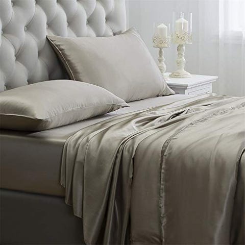 10 Best Silk Sheets For 2022 Luxurious Sheet Sets 10 Best Silk Sheets For 2022, Charmeuse Silk Sheets