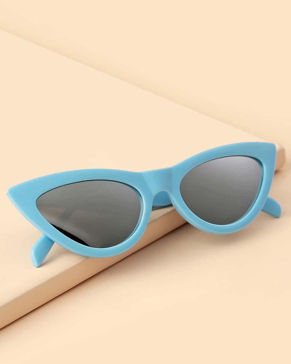 Cat Eye Acrylic Frame Sunglasses