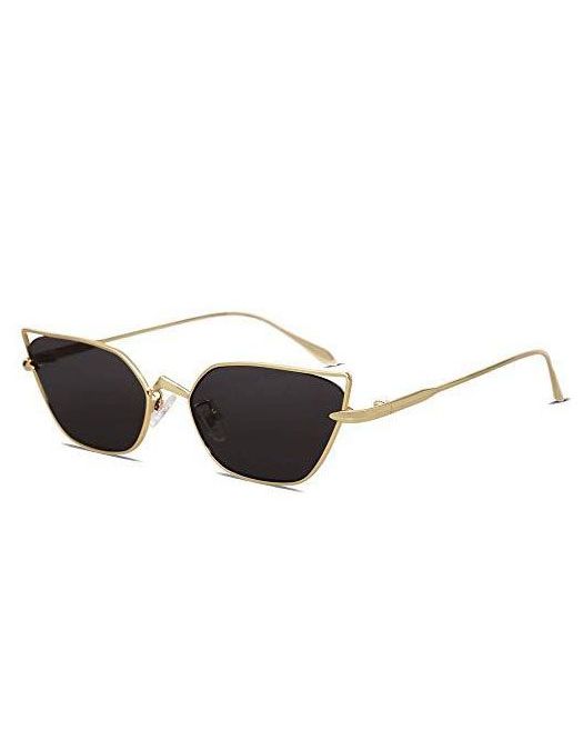 Gold Framed Cat Eye Sunglasses 