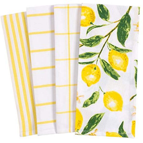 KAF Home Kitchen Towel Set of 3 Drizzle, Gray