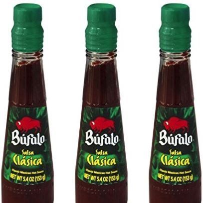 Bufalo Salsa Clasica Mexican Hot Sauce 5.4 oz (Pack of 3)