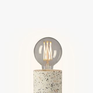 Terrazzo Bulbholder Table Lamp, White