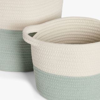 Cotton Rope Storage Baskets, Set of 2