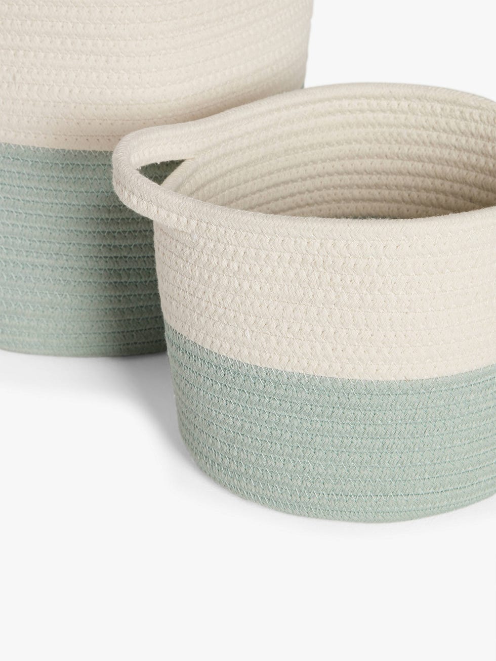 John Lewis & Partners Cotton Rope Storage Baskets, Set of 2