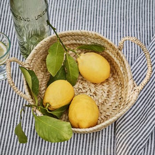 Palm Leaf Woven Basket