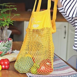 Personalised Organic Mesh Shopper