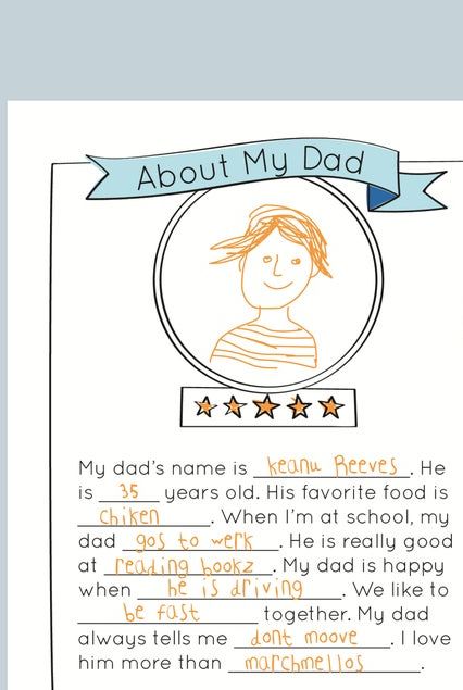 About My Dad Card