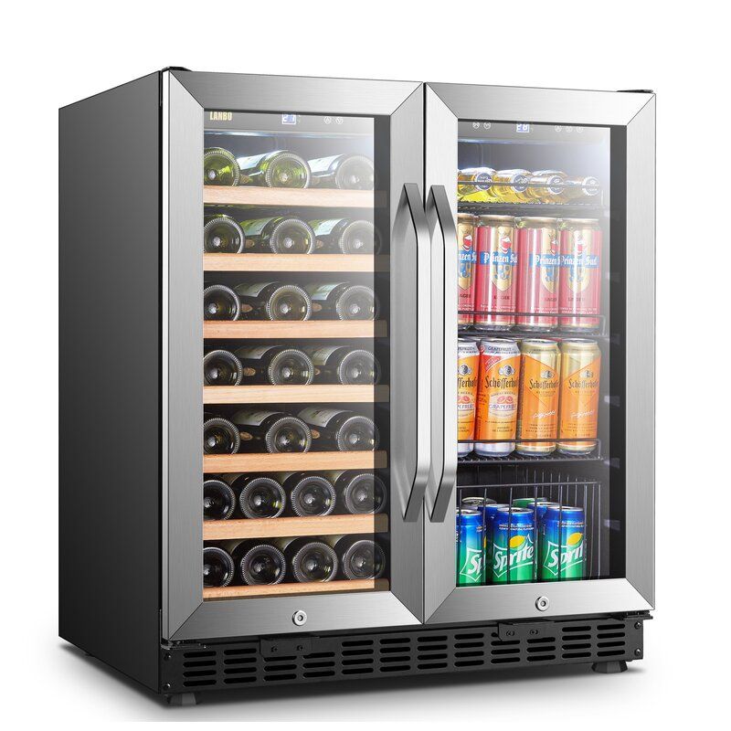 Lanbo Dual Zone Freestanding Wine and Beverage Refrigerator