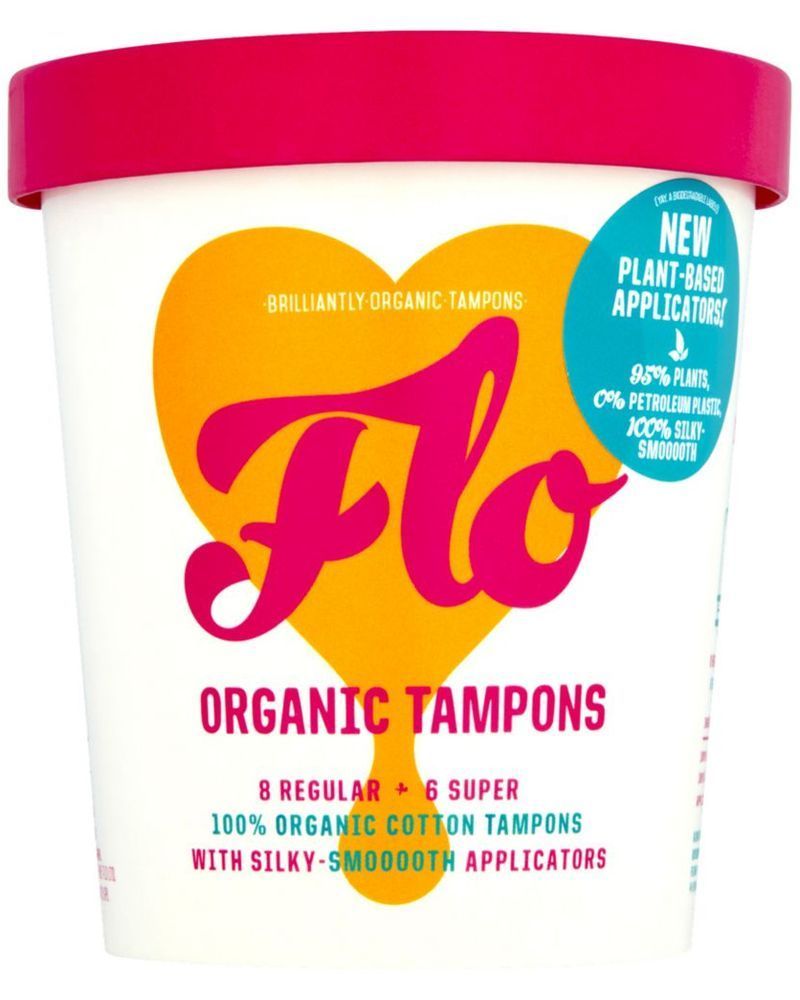 FLO Organic Eco-Applicator Tampons