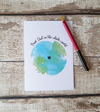 Watercolor Father's Day Card